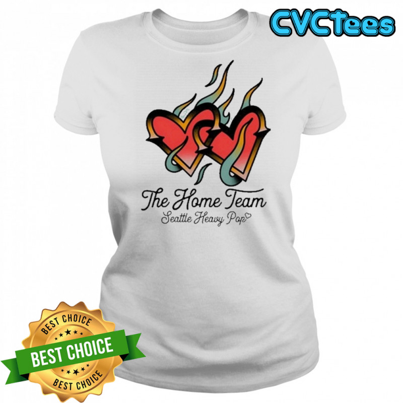 The Home Team Seattle Heavy Pop Burning Hearts T-Shirt Women's T-shirt