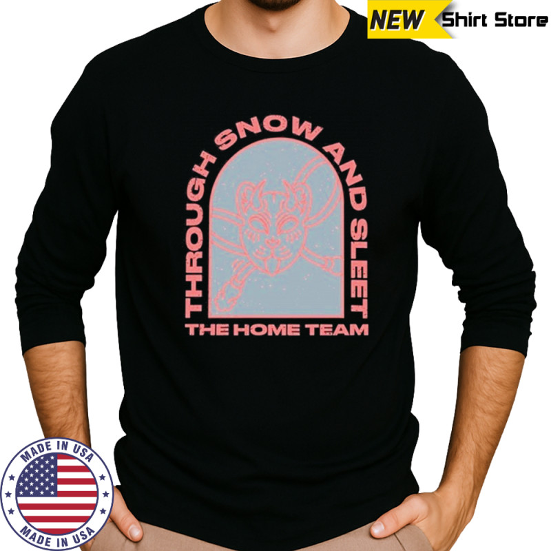 The Home Team Through Snow And T-Shirt Long Sleeved