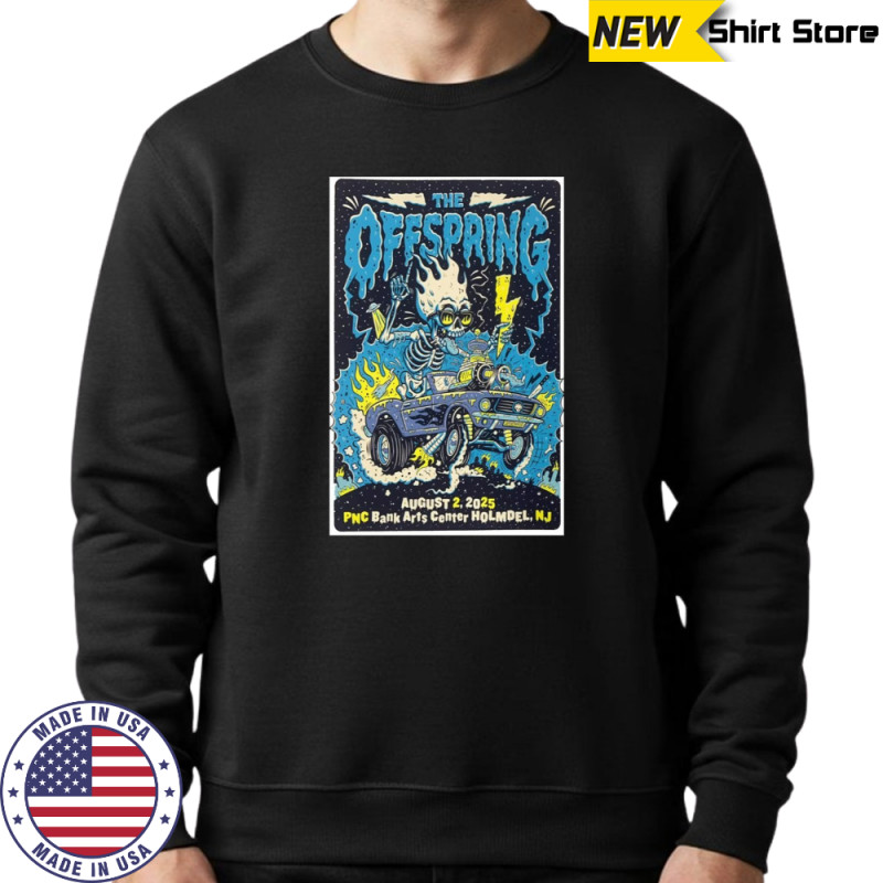 The Offspring Live Show Holmdel NJ August 2 2025 Tour Poster T-Shirt Hoodie