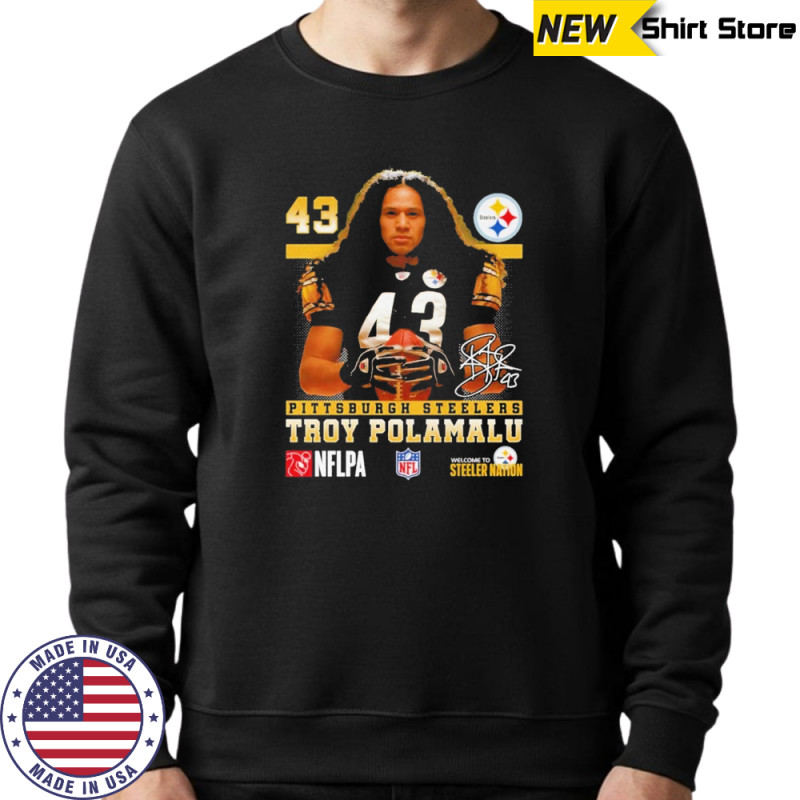 Troy Polamalu Pittsburgh Steelers Signature T-Shirt Hoodie