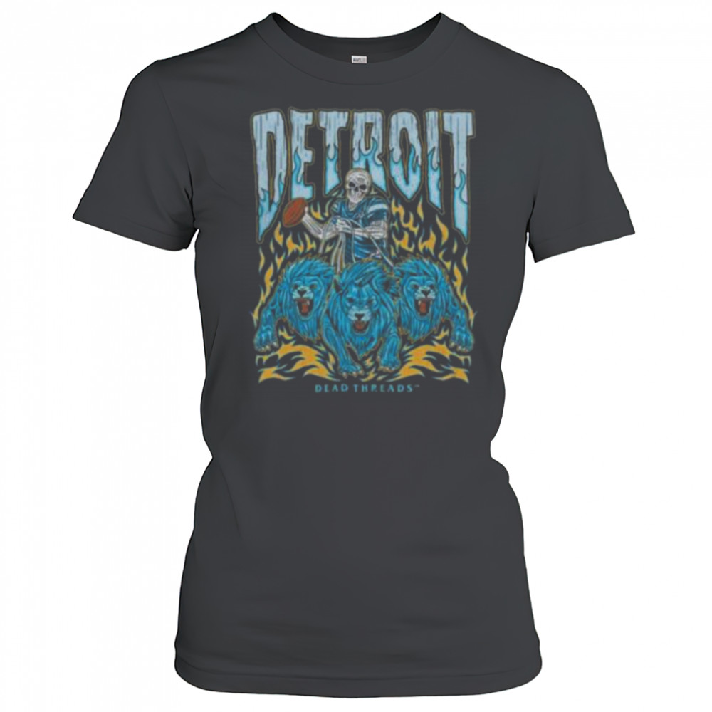 Dead Threads Detroit Skull & Lions T Shirt Women's T-shirt