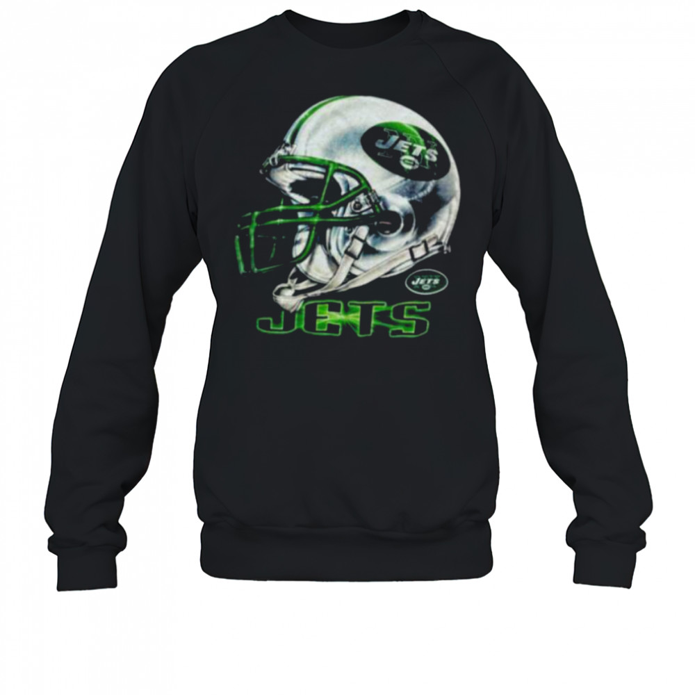 1996 New York Jets Vintage Black Lee Sport Realistic Helmet NFL Shirt Sweatshirt
