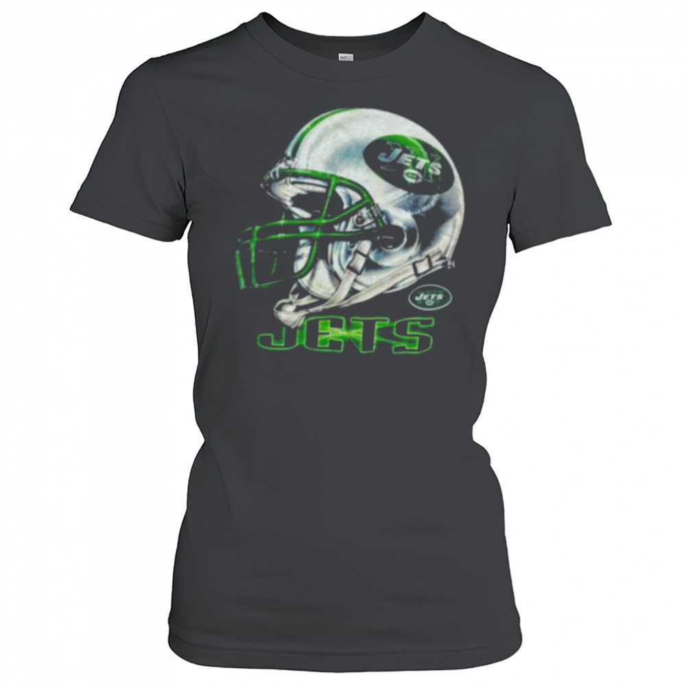 1996 New York Jets Vintage Black Lee Sport Realistic Helmet NFL Shirt Women's T-shirt