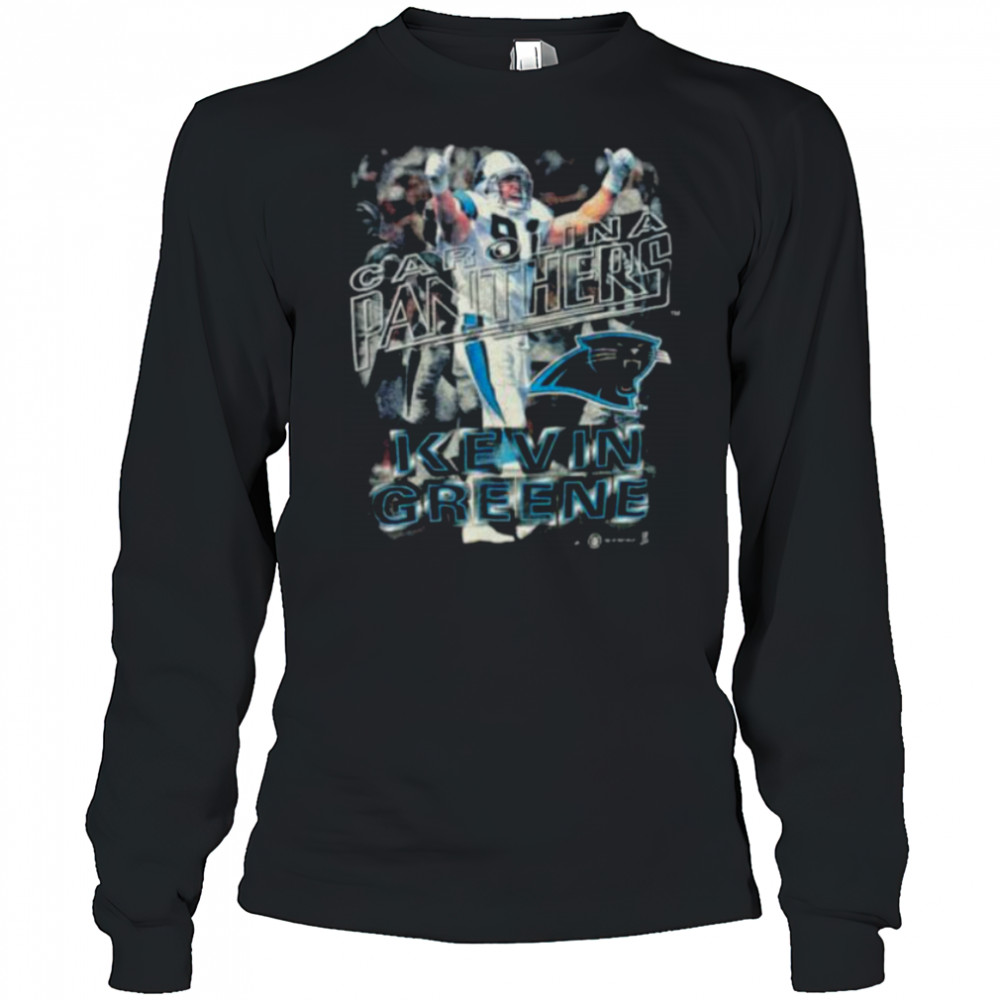 1997 Carolina Panthers Kevin Greene Vintage NFL Player Shirt Long Sleeved
