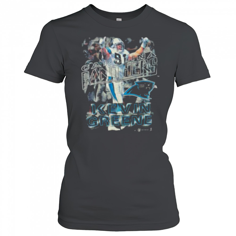 1997 Carolina Panthers Kevin Greene Vintage NFL Player Shirt Women's T-shirt