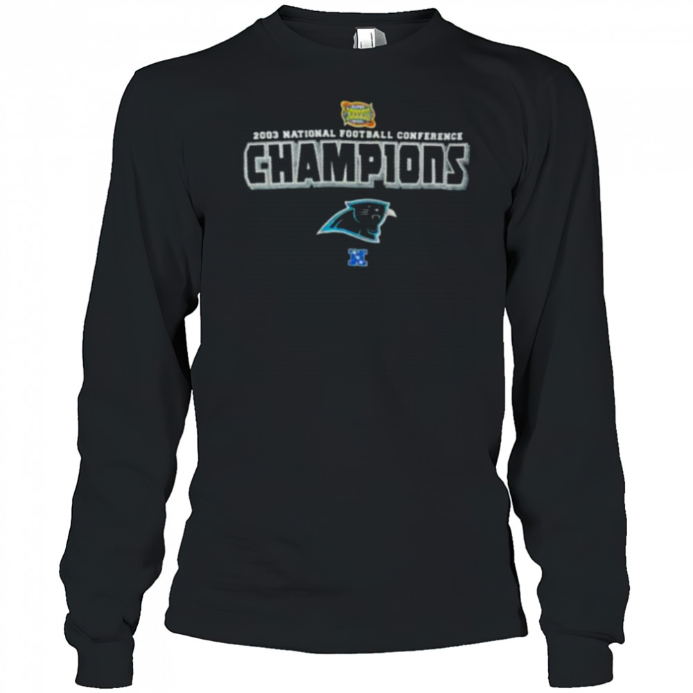 2003 Carolina Panthers NFC Champions Super Bowl XXXVIII Vintage NFL Shirt Long Sleeved