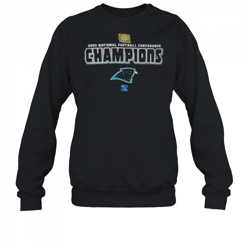 2003 Carolina Panthers NFC Champions Super Bowl XXXVIII Vintage NFL Shirt Sweatshirt