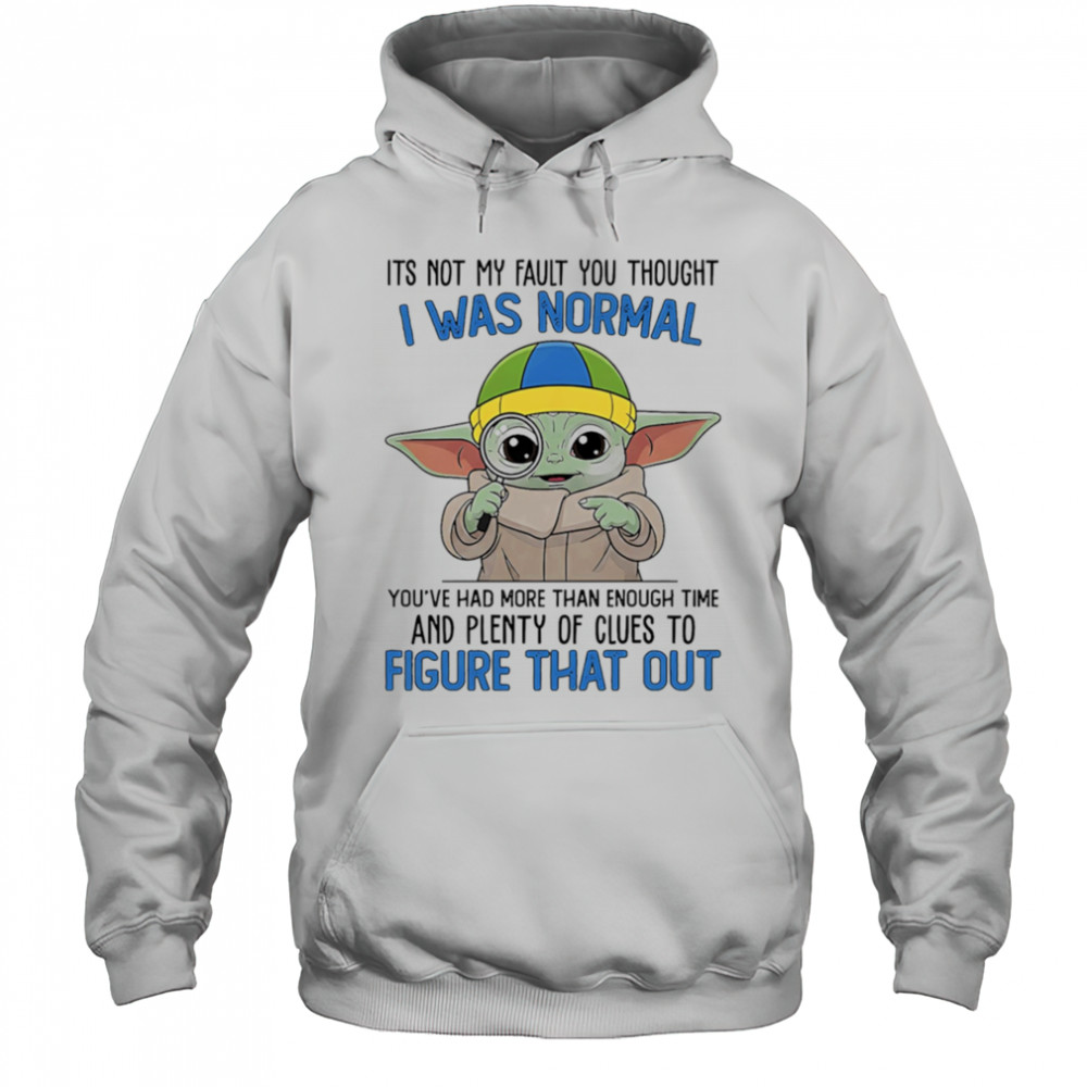 Baby Yoda its not my fault you thought I was normal shirt Hoodie