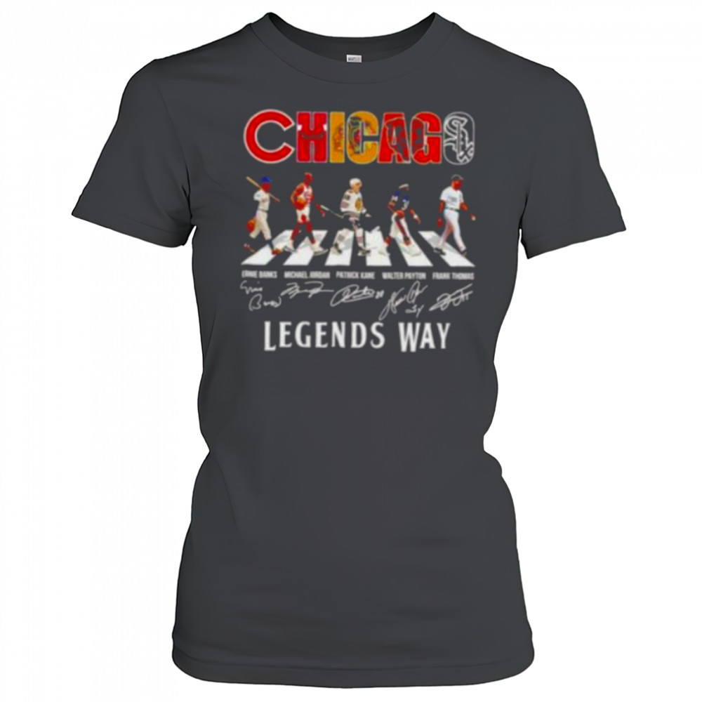 Chicago sports teams players legends way Abbey Road shirt Women's T-shirt