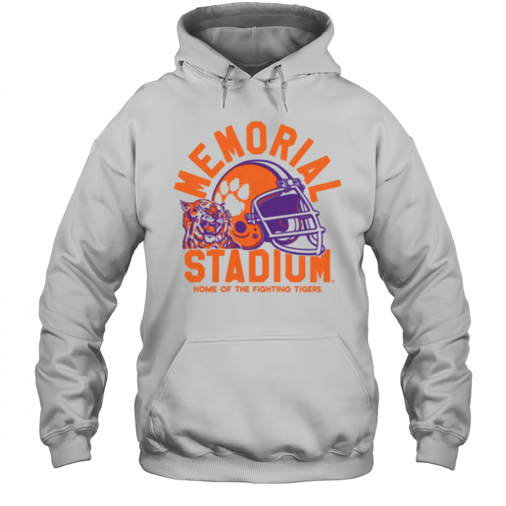 Clemson 55th Anniversary Tiger Paw Football Ringer Shirt Hoodie