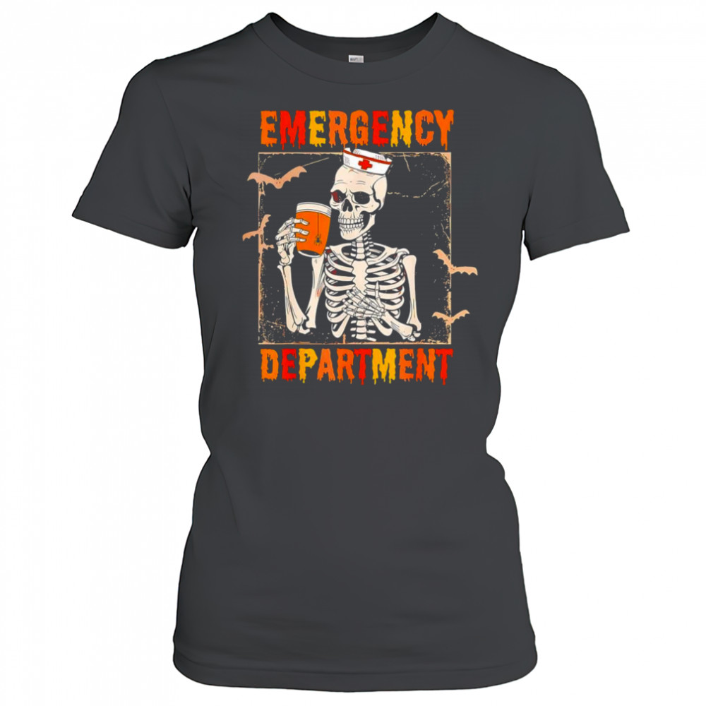 Emergency department skeleton nurse shirt Women's T-shirt