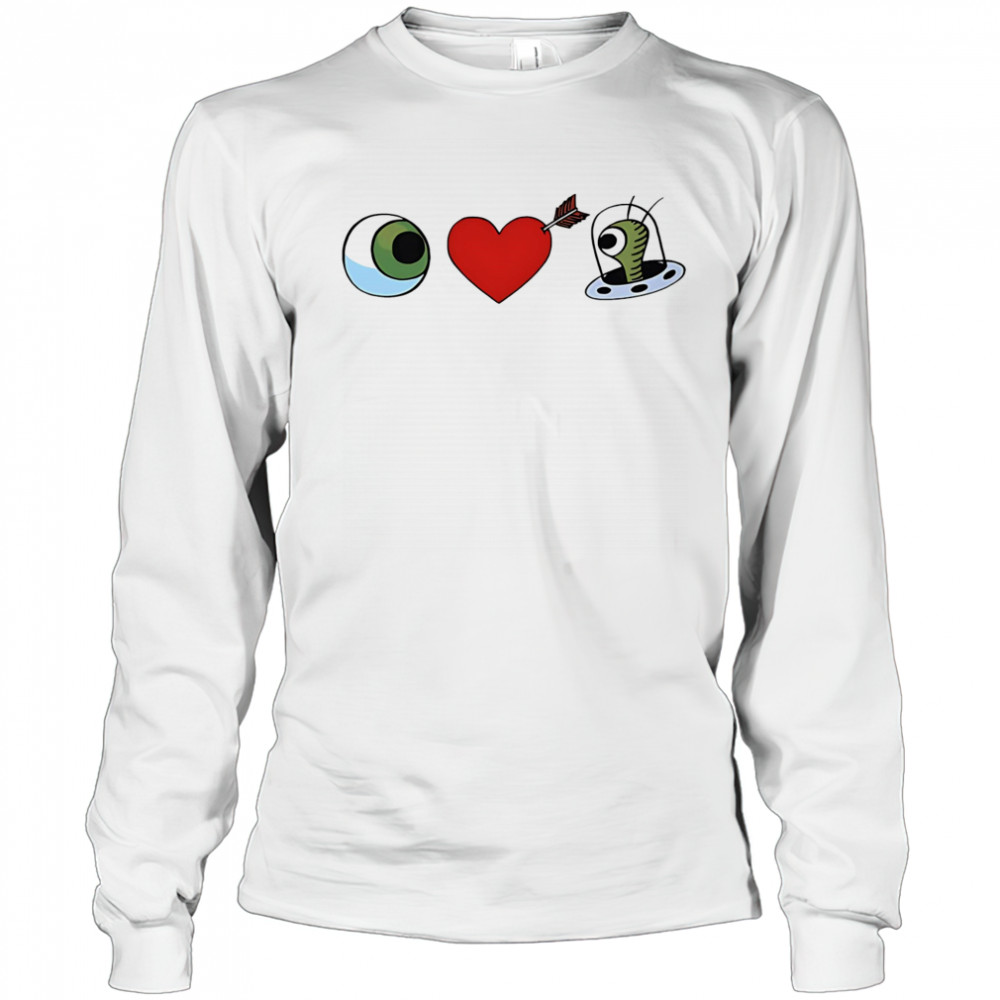 Eye Heart UFO Bizarro shirt Long Sleeved