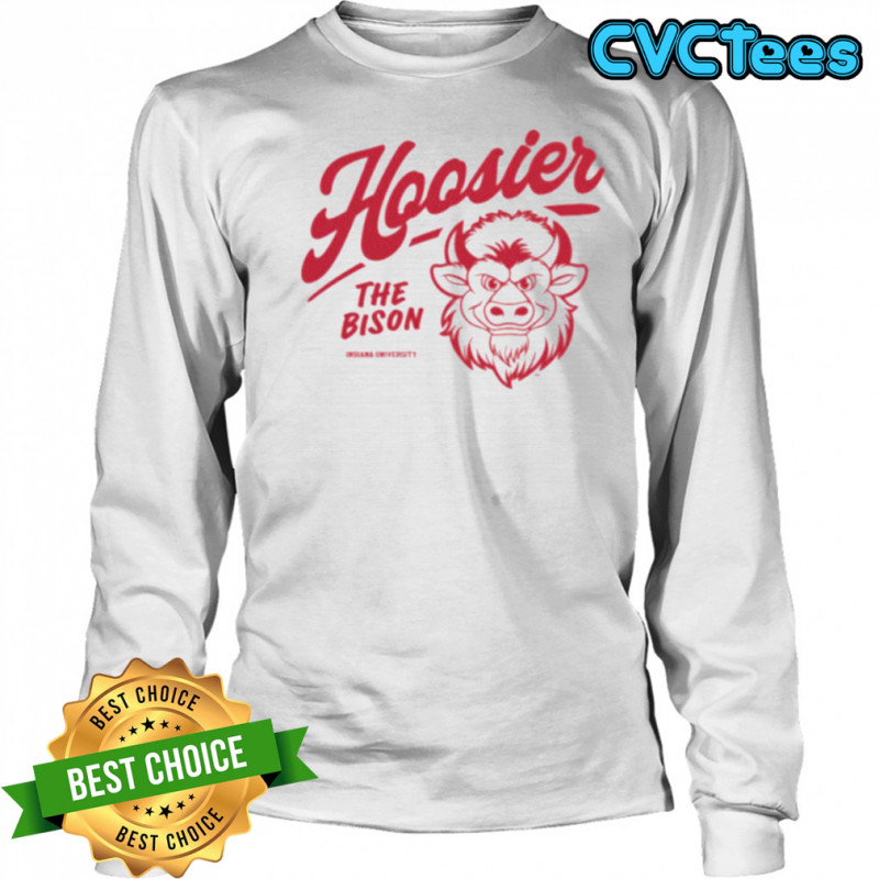 IU Hoosier the Bison 2025 Mascot Shirt Long Sleeved