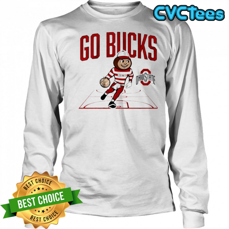 Mascot Court Ohio State Basketball shirt Long Sleeved