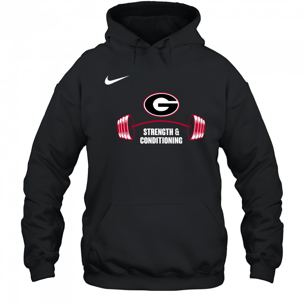 Nike Georgia Bulldogs Strength And Conditioning T-Shirt Hoodie