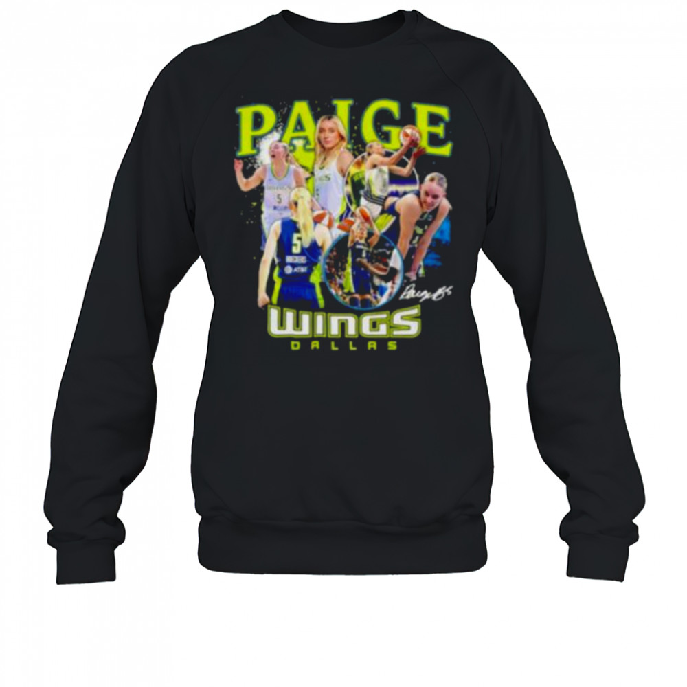 Paige Bueckers Dallas Wings WNBA All Star collage signature shirt Sweatshirt