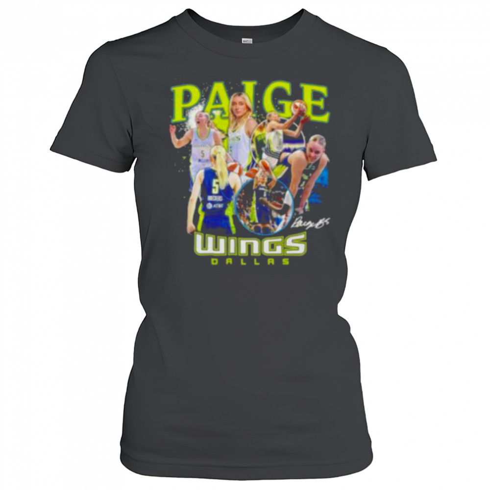 Paige Bueckers Dallas Wings WNBA All Star collage signature shirt Women's T-shirt