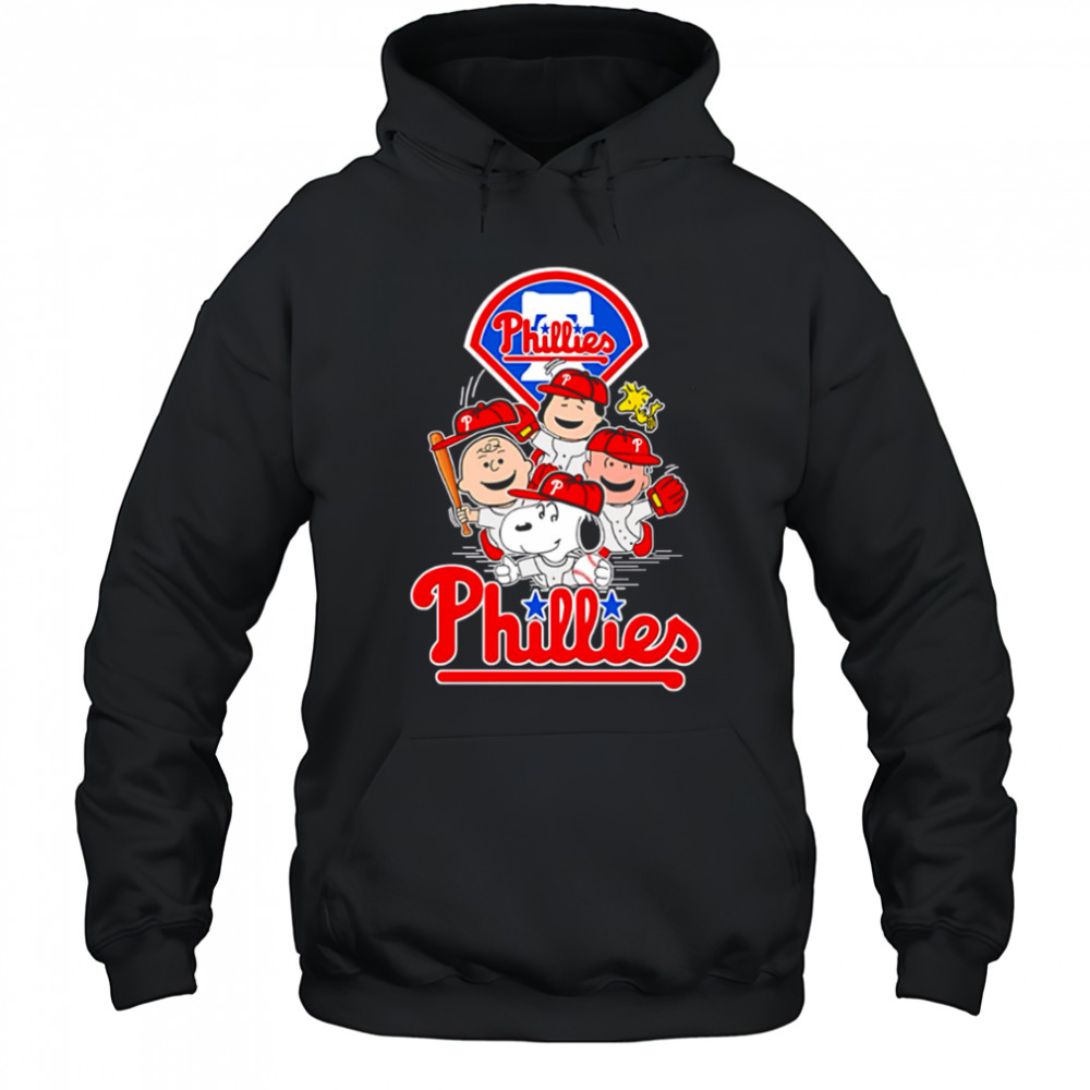 Philadelphia Phillies Snoopy Charlie Brown Woodstock The Peanuts Baseball shirt Hoodie