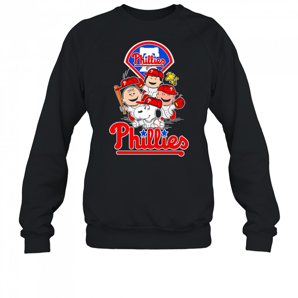 Philadelphia Phillies Snoopy Charlie Brown Woodstock The Peanuts Baseball shirt Sweatshirt