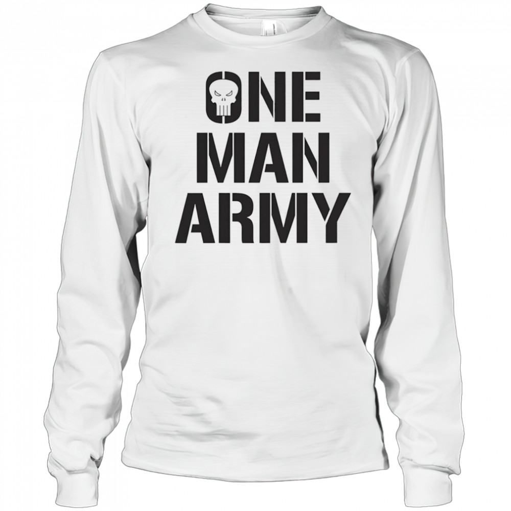 Punisher one man army shirt Long Sleeved