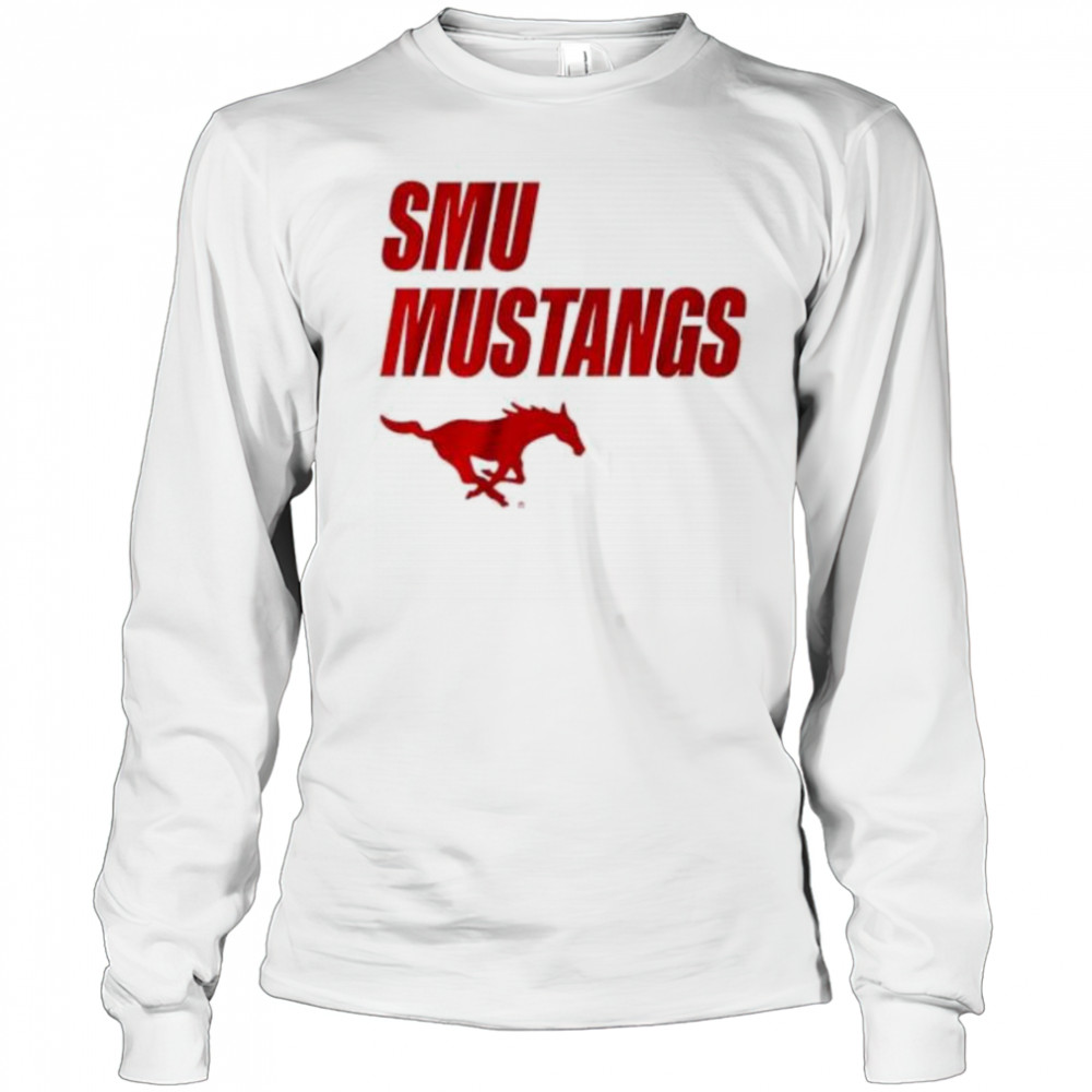 SMU Mustangs logo shirt Long Sleeved