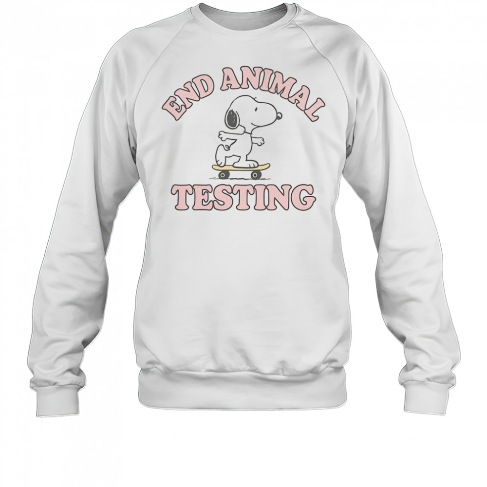 Snoopy End Animal Testing T-Shirt Sweatshirt