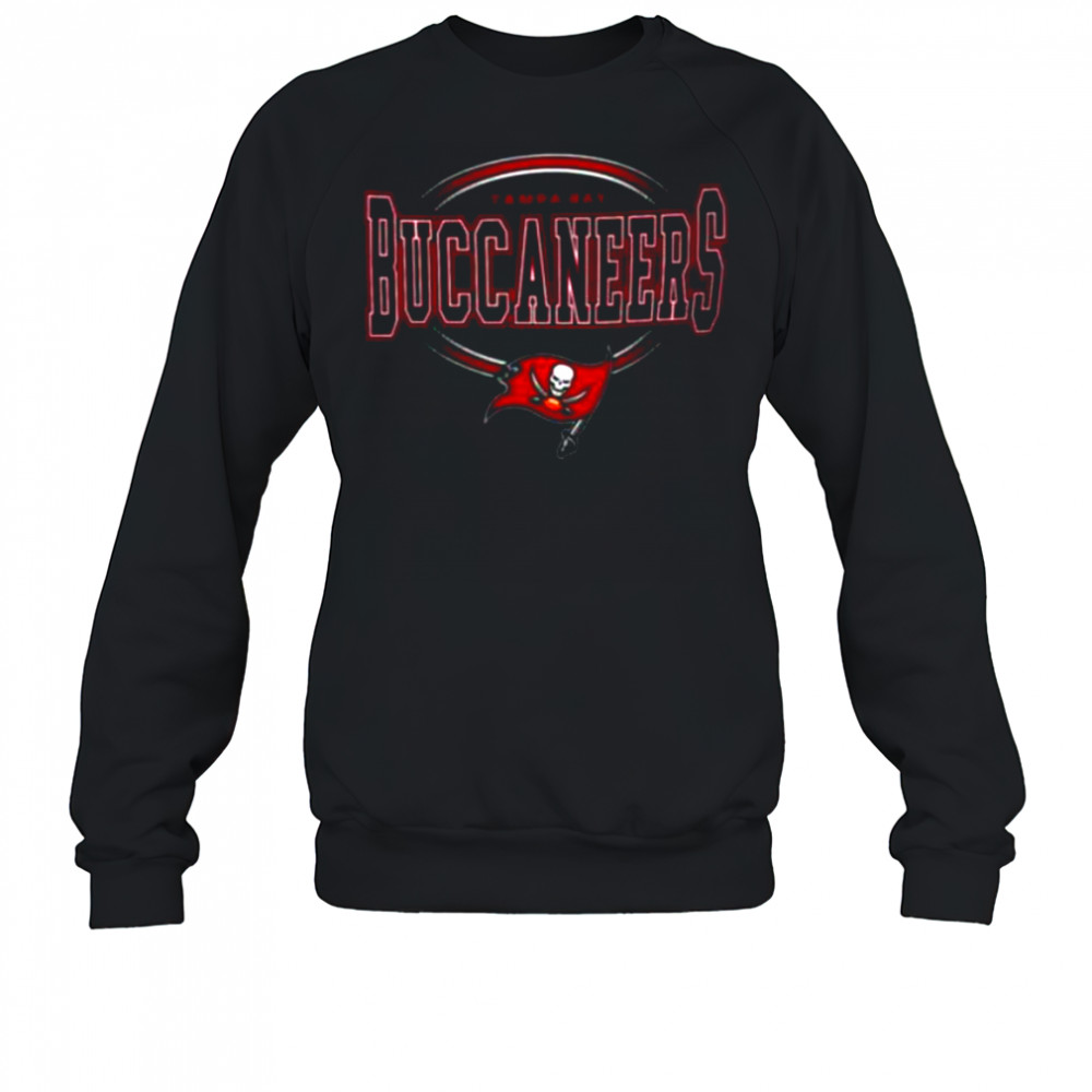 Starter Black Tampa Bay Buccaneers Team Track Graphic Long Sleeve T Shirt Sweatshirt