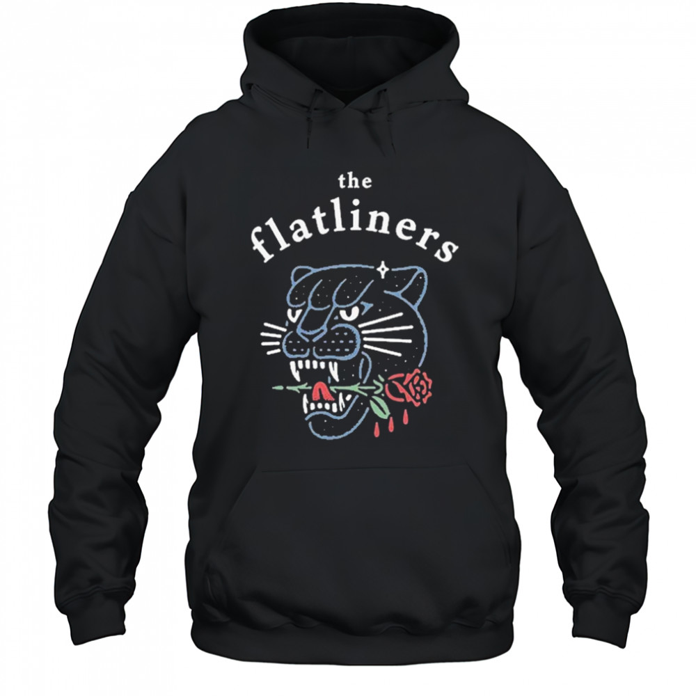 The Flatliners Panther Rose T-shirt Hoodie