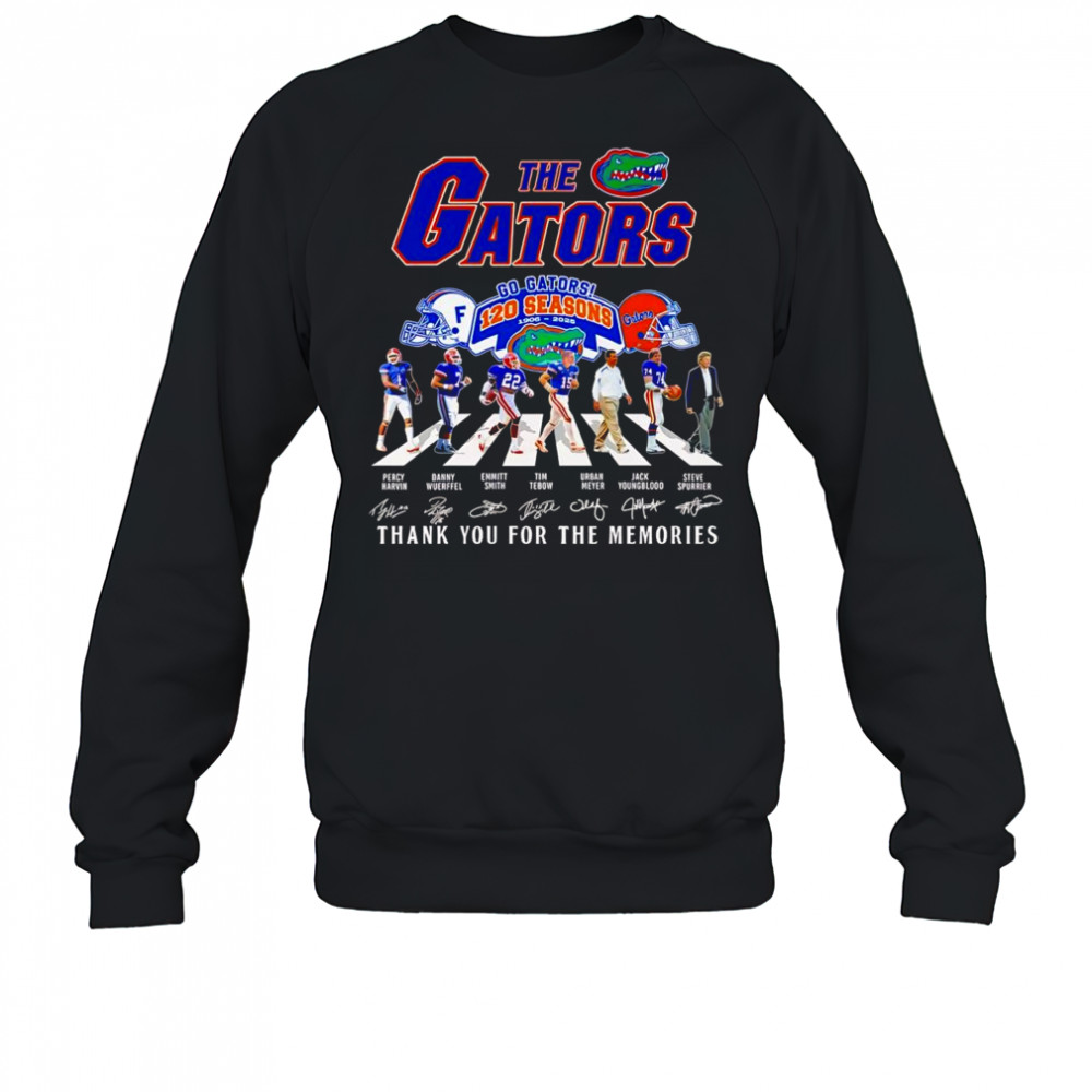 The Gators 120 seasons 1906 2025 Abbey Road thank you for the memories shirt Sweatshirt