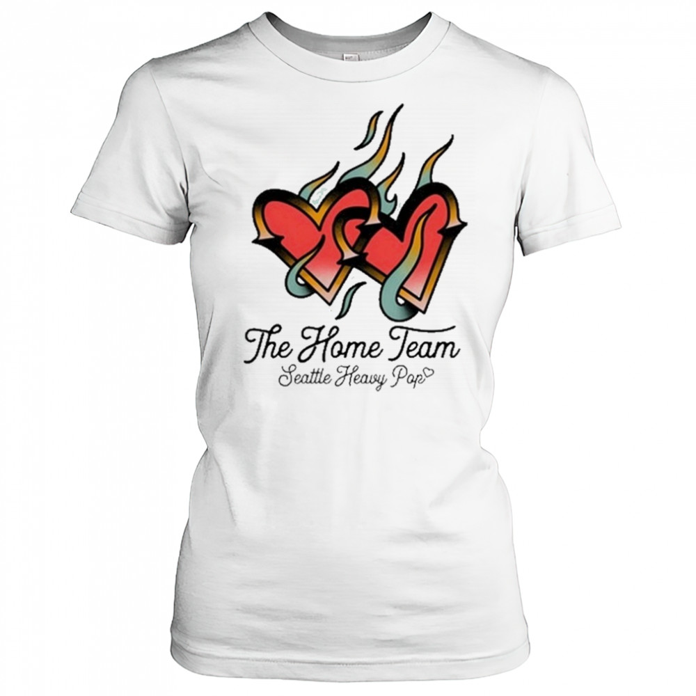 The Home Team Seattle Heavy Pop Burning Hearts T-Shirt Women's T-shirt