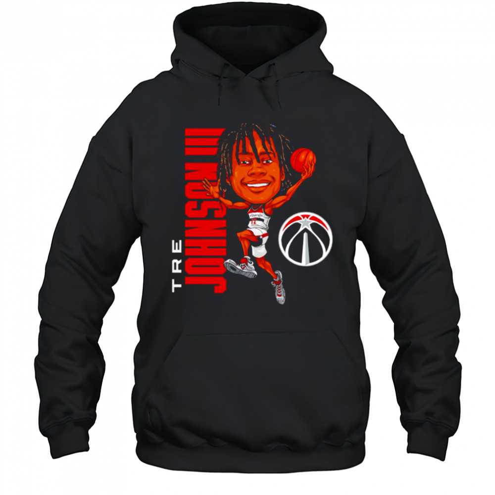 Tre Johnson III Washington Wizards Caricature cartoon shirt Hoodie
