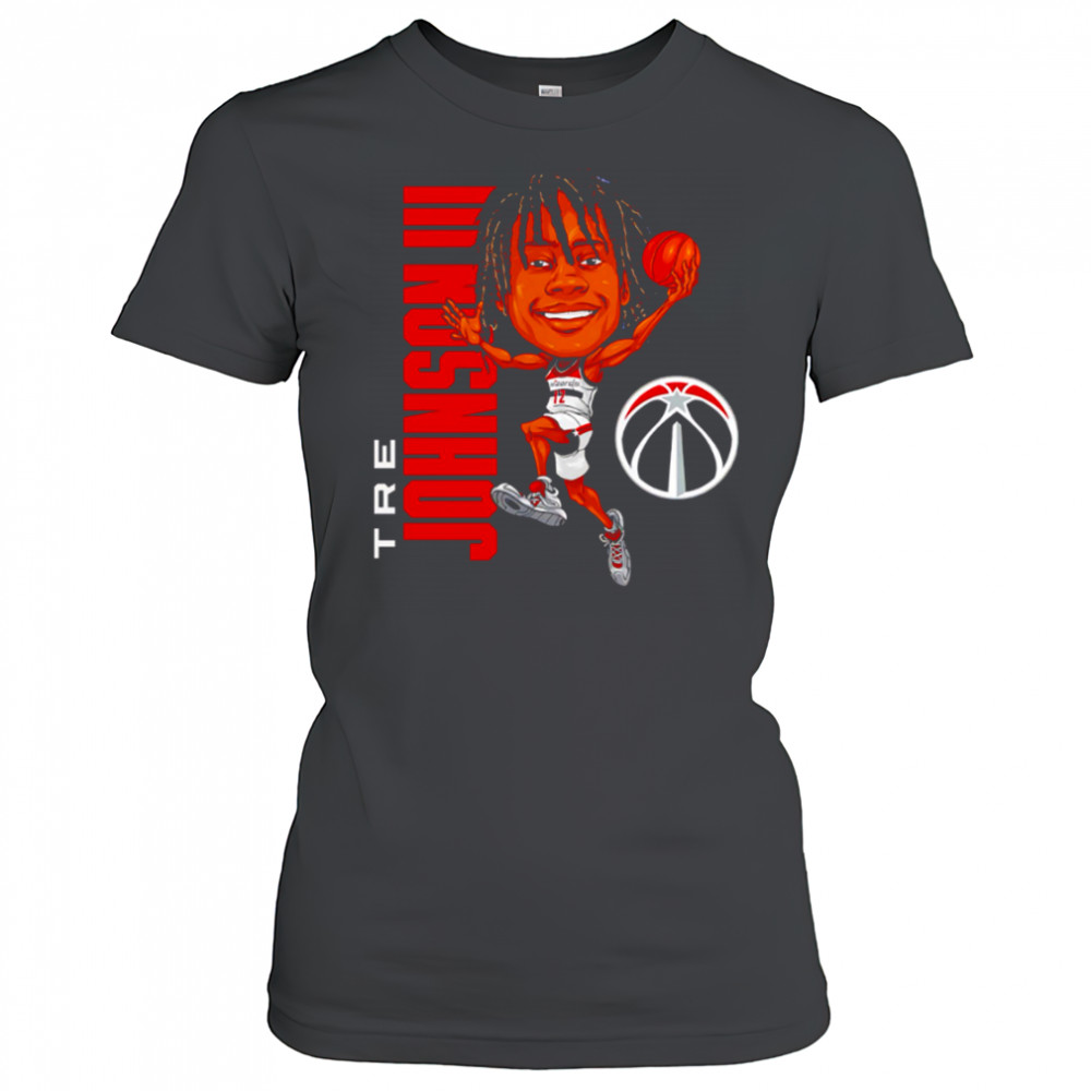 Tre Johnson III Washington Wizards Caricature cartoon shirt Women's T-shirt