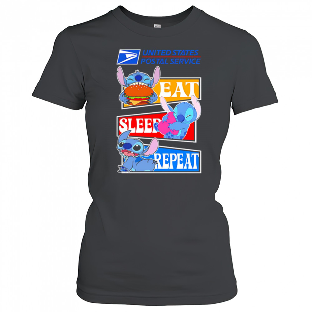 USPS eat sleep repeat stitch shirt Women's T-shirt