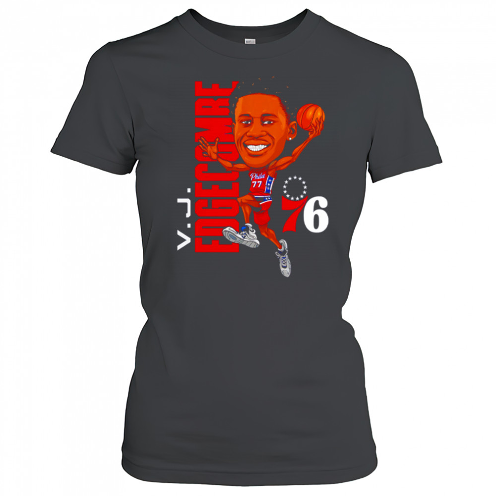 VJ Edgecombe Philadelphia 76ers Caricature cartoon shirt Women's T-shirt