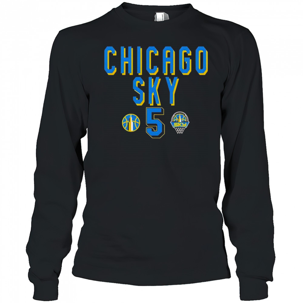 WNBA Chicago Sky Angel Reese #5 Style T-Shirt Long Sleeved