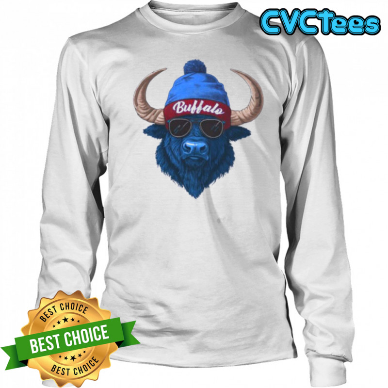 Buffalo Mascot Buffalo Football Fan Shirt Long Sleeved