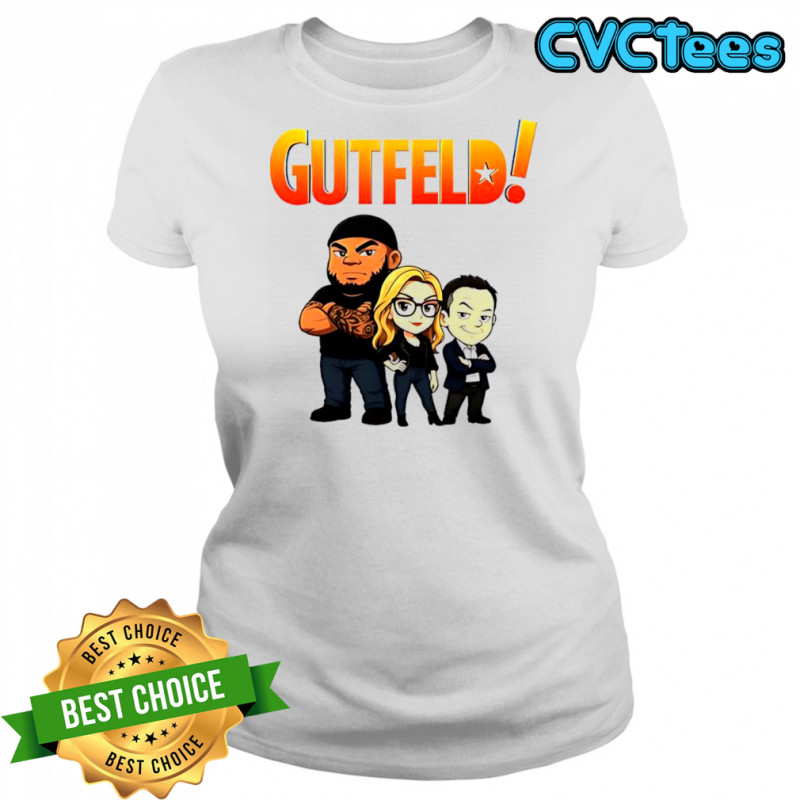 Gutfeld Crew Chibi Greg Gutfeld Kat Timpf and Tyrus shirt Women's T-shirt