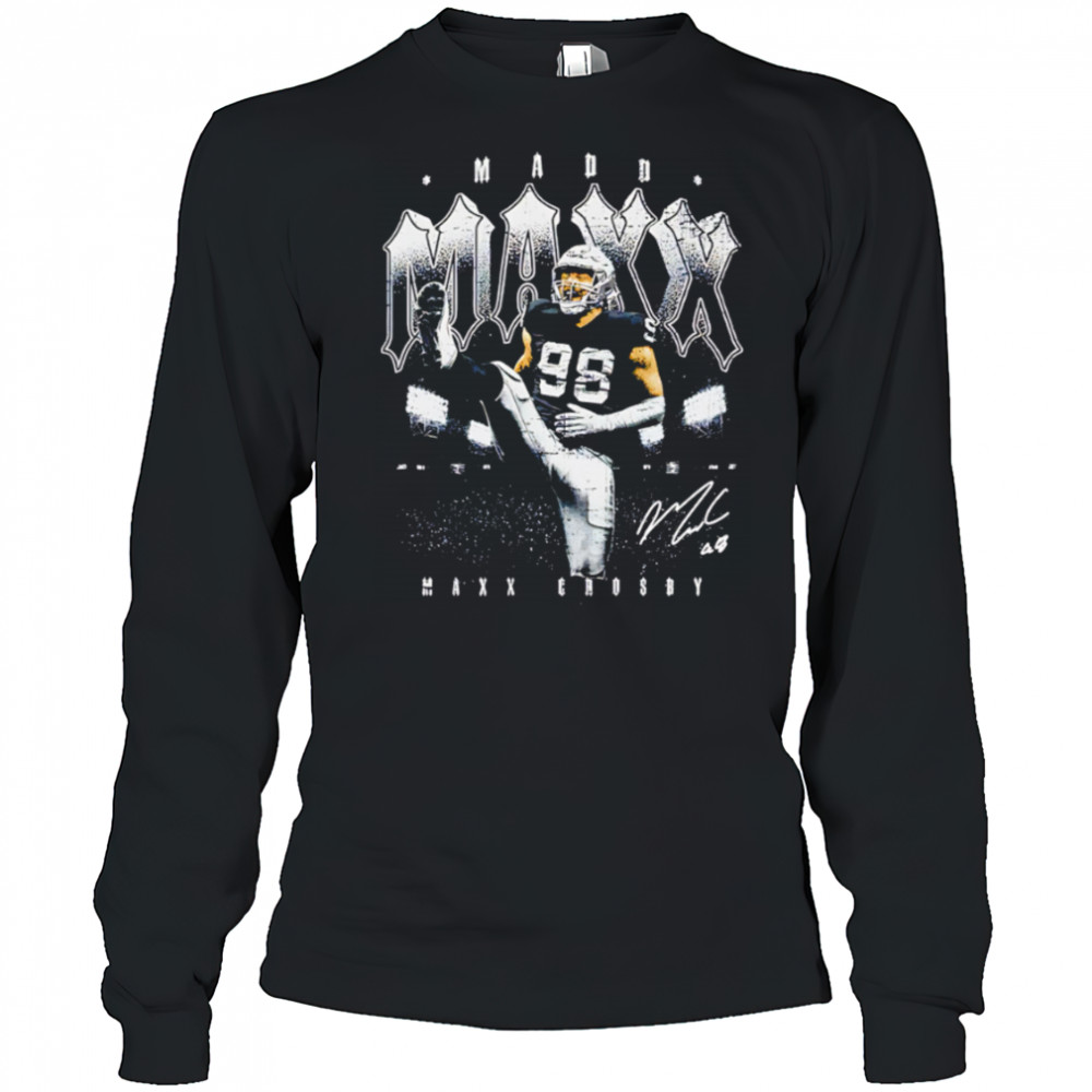 Maxx Crosby Las Vegas Celebration graphic signature shirt Long Sleeved