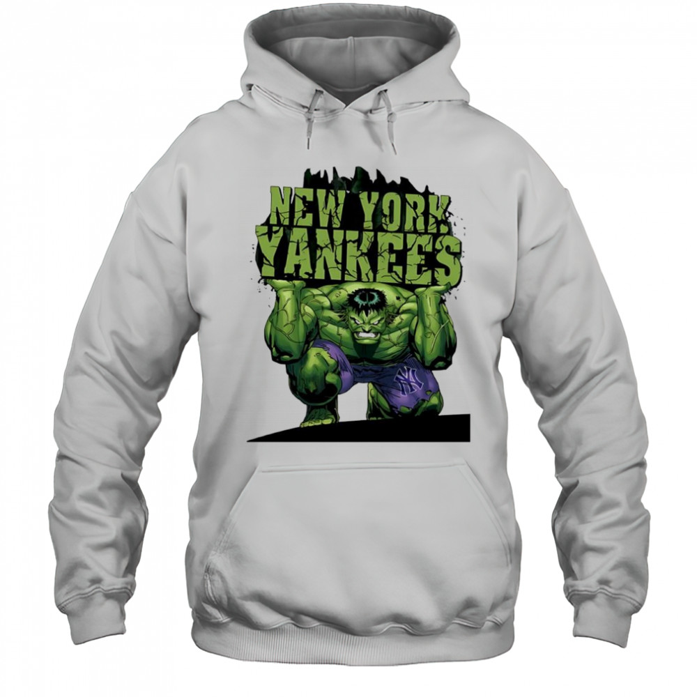 New York Yankees Baseball Incredible Hulk Marvel Avengers shirt Hoodie