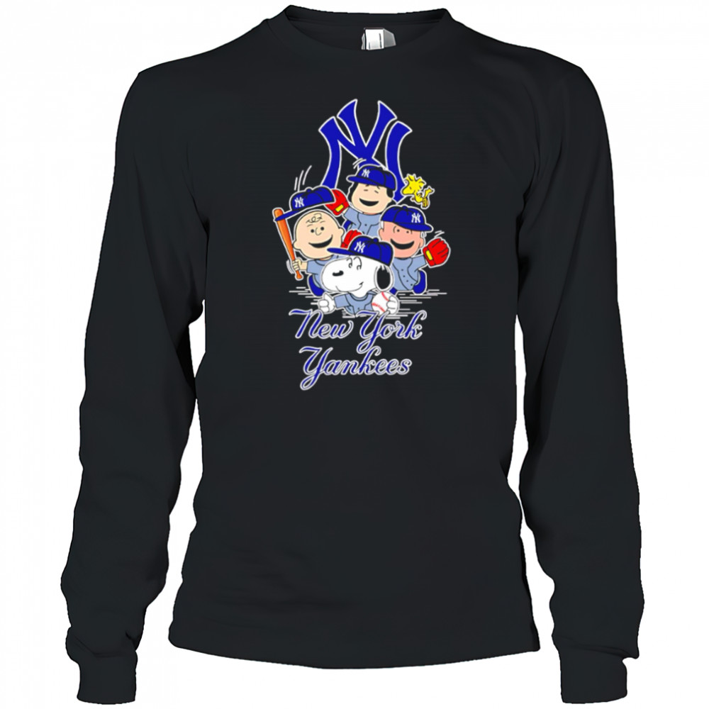 New York Yankees Snoopy Charlie Brown And Friends The Peanuts Baseball shirt Long Sleeved