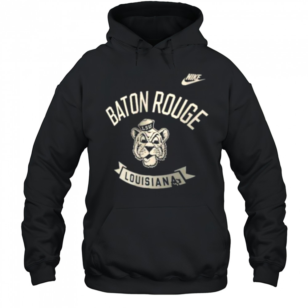 Nike Black LSU Tigers Fashion Hometown Legend Dri FIT T Shirt Hoodie