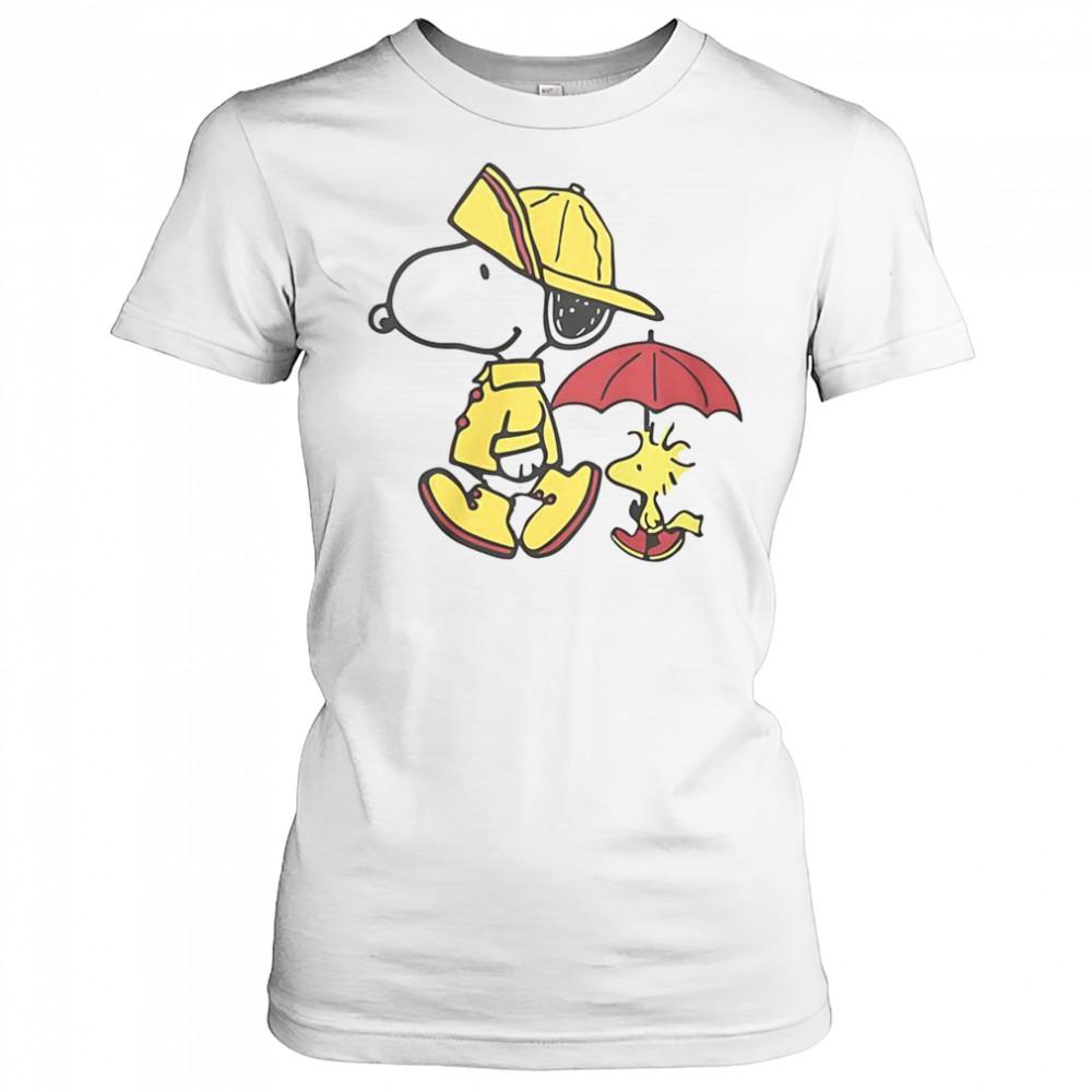 Peanuts Snoopy & Woodstock Rainy Day T-Shirt Women's T-shirt