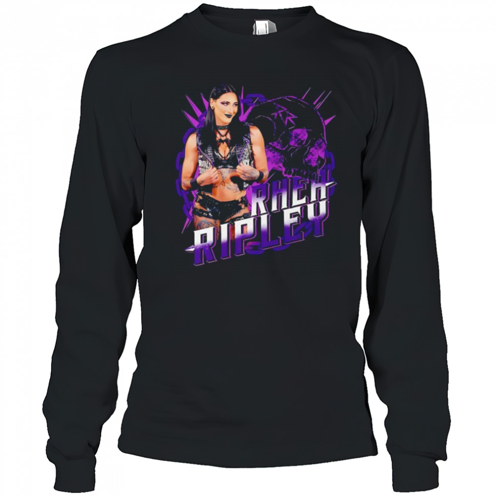 Rhea Ripley skull shirt Long Sleeved