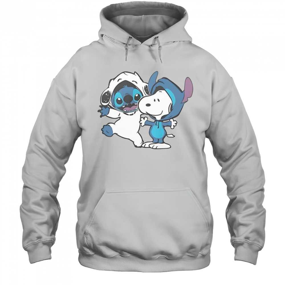Snoopy And Stitch T-Shirt Hoodie