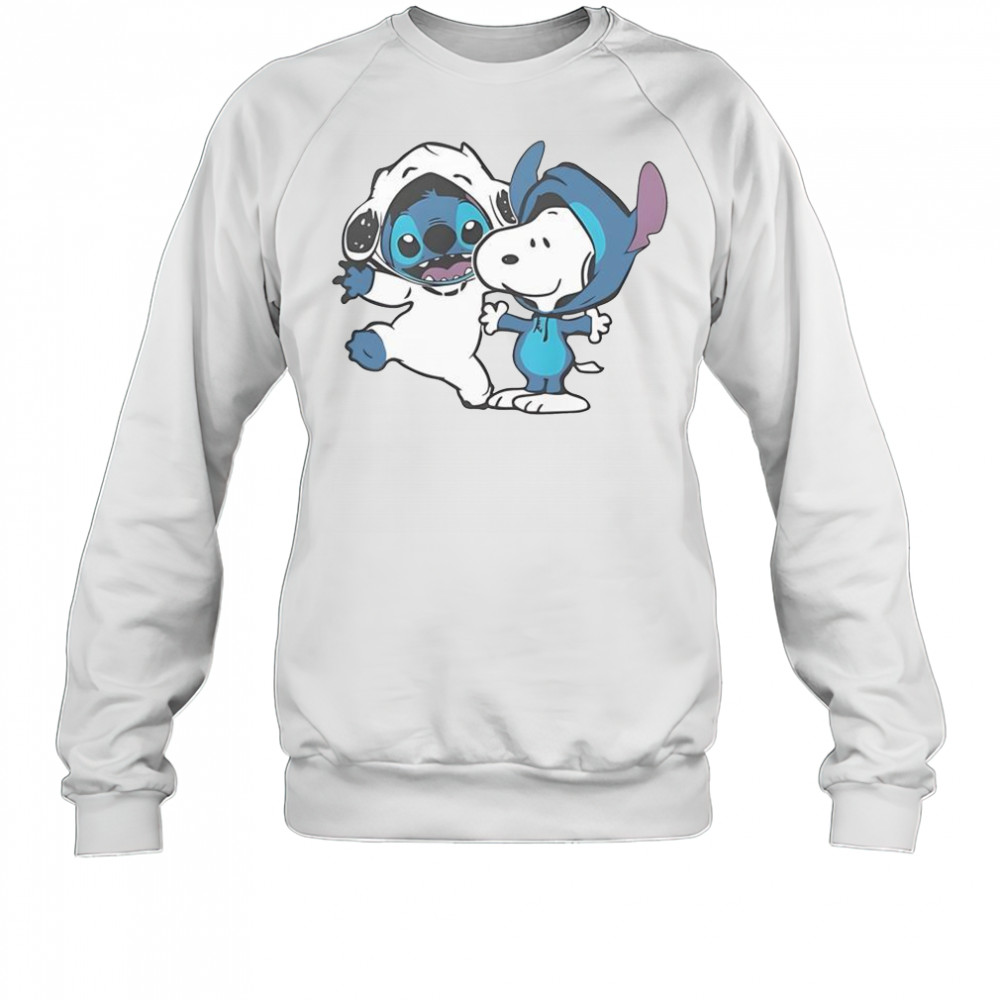 Snoopy And Stitch T-Shirt Sweatshirt