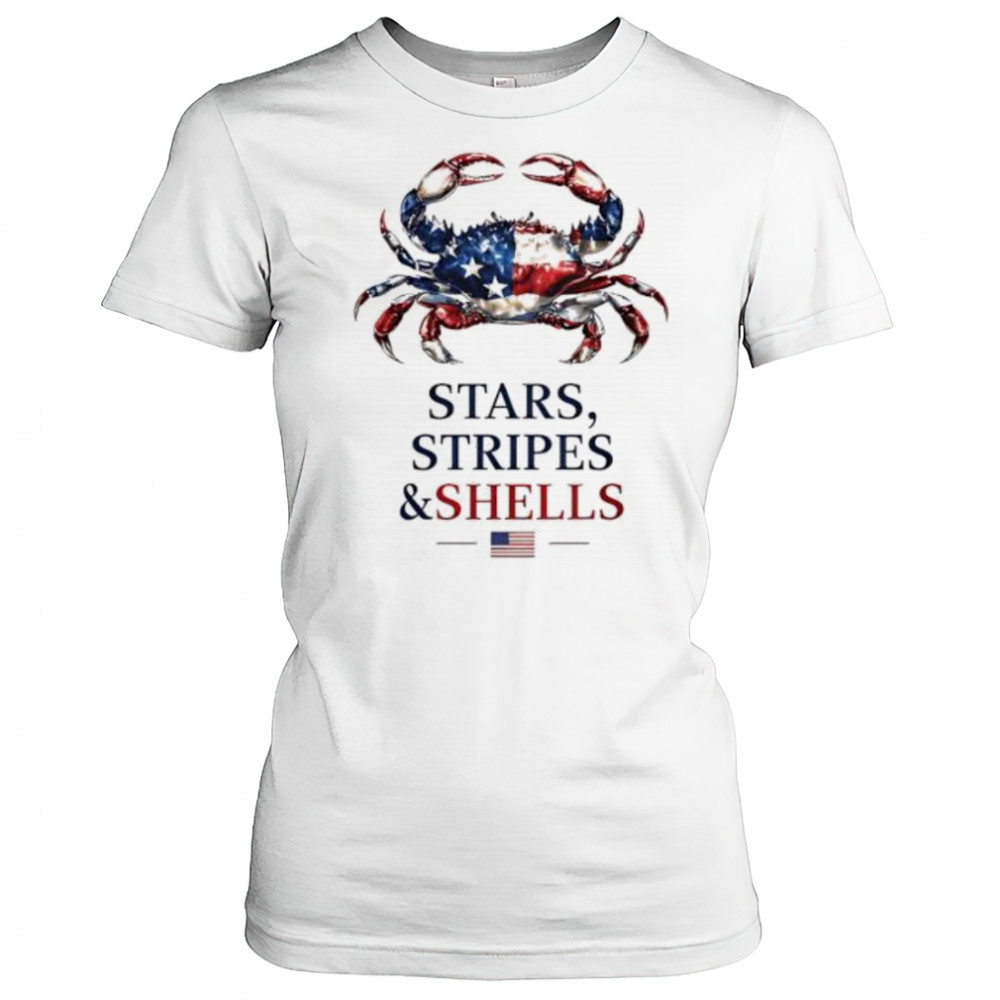 Stars Stripes and Shells crab shirt Women's T-shirt