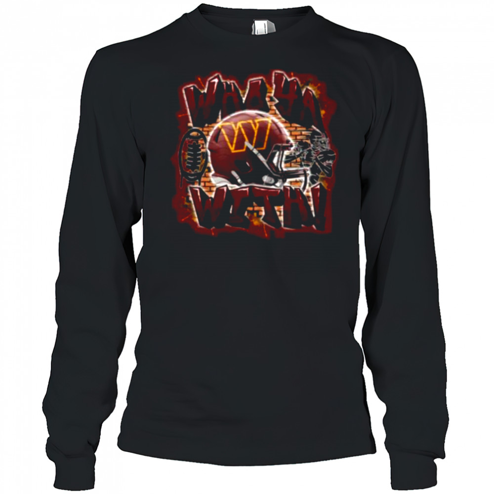 Who Ya With Washington Commanders NFL Shirt Long Sleeved