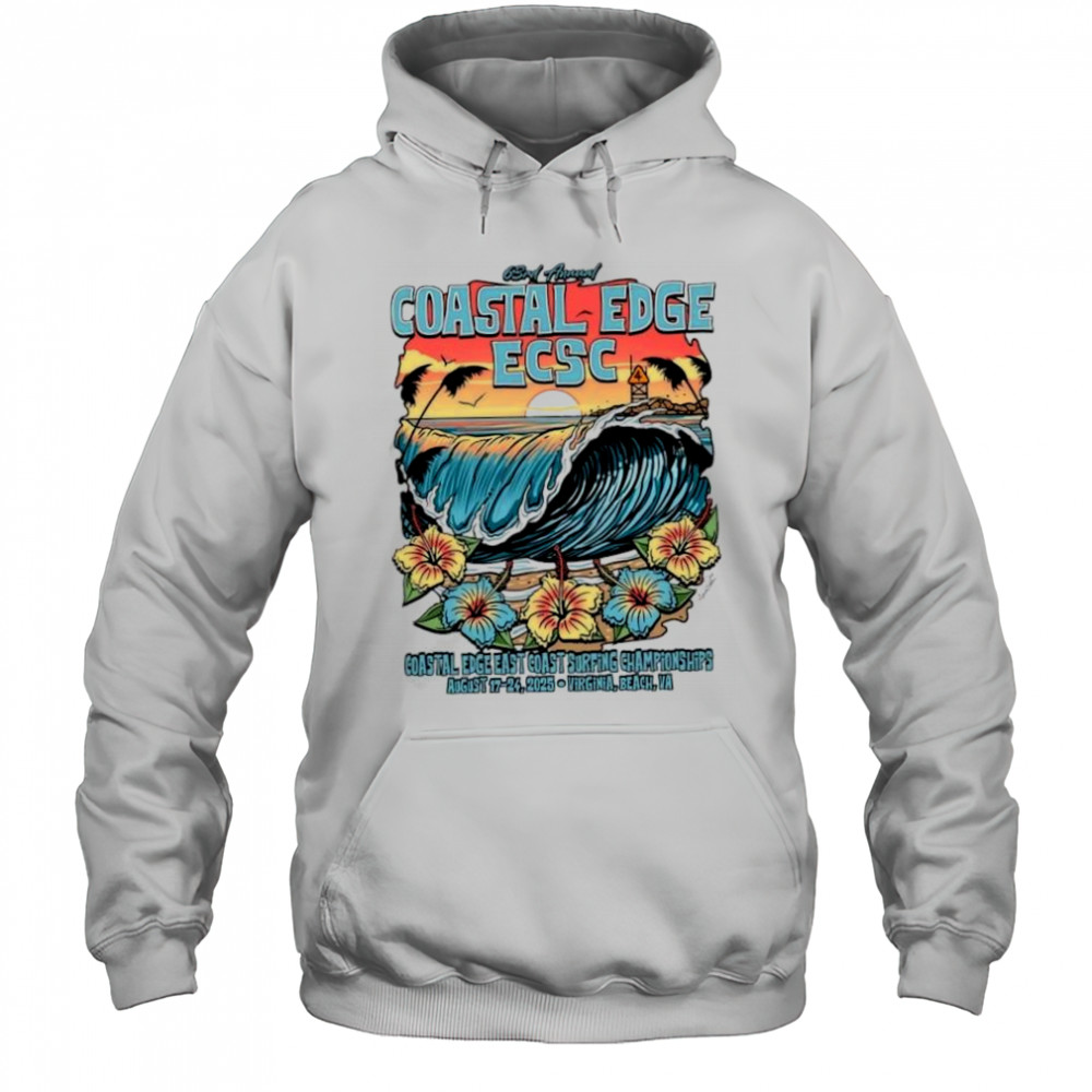 Coastal Edge East Coast Surfing Championship 2025 Featuring Artist Aaron Fulcher Shirt Hoodie