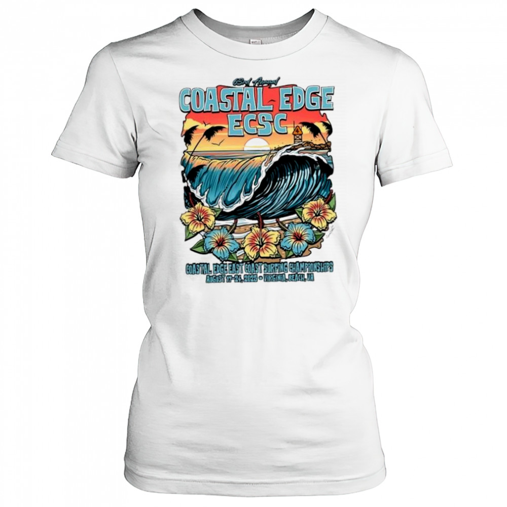 Coastal Edge East Coast Surfing Championship 2025 Featuring Artist Aaron Fulcher Shirt Women's T-shirt