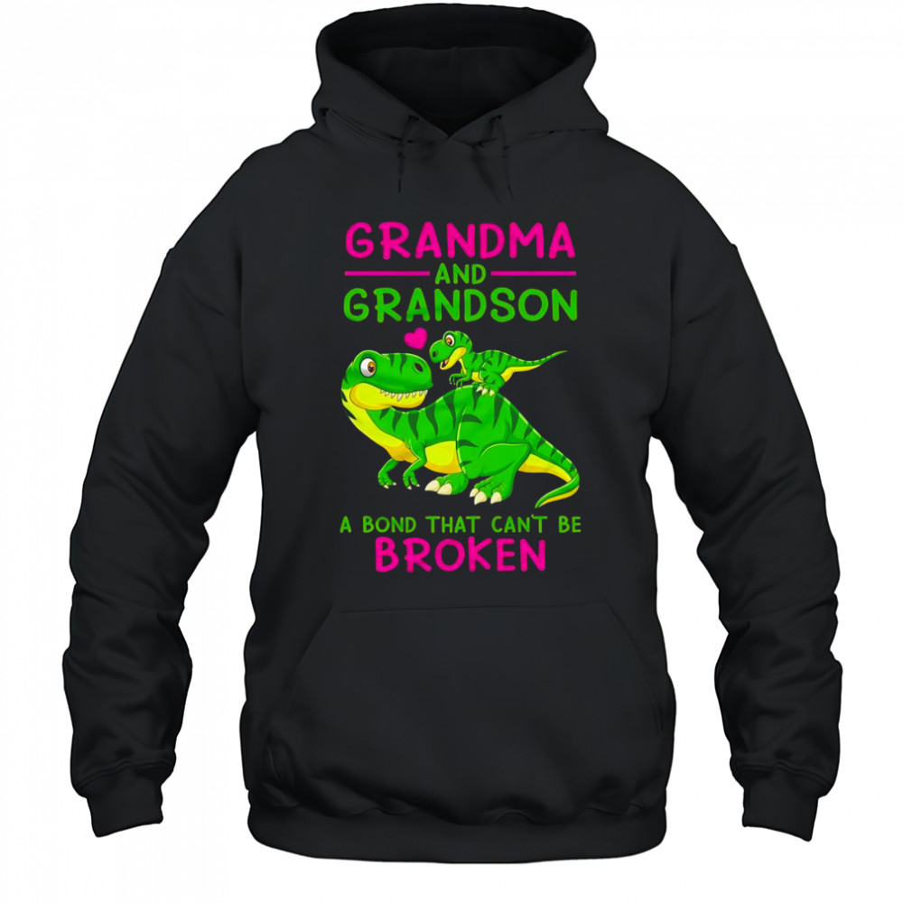 Grandma and grandson a bond that can’t be broken shirt Hoodie